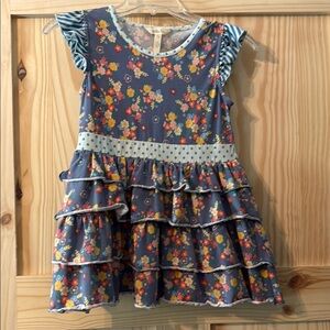 Floral Ruffle Kids Dress